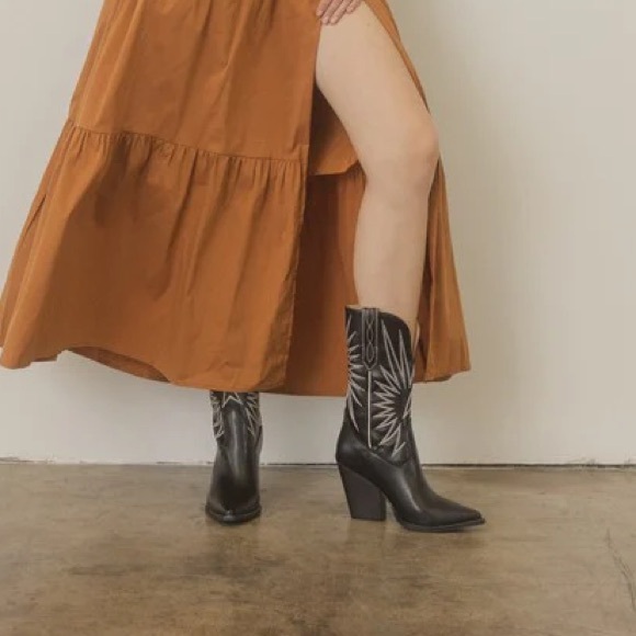 OASIS SOCIETY - Black Western Cowgirl Boots - Picture 5 of 10